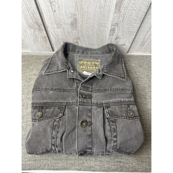 Arizona Jean Co. Mens Denim Jacket Size X-Large Brown 100% Cotton - Picture 4 of 8